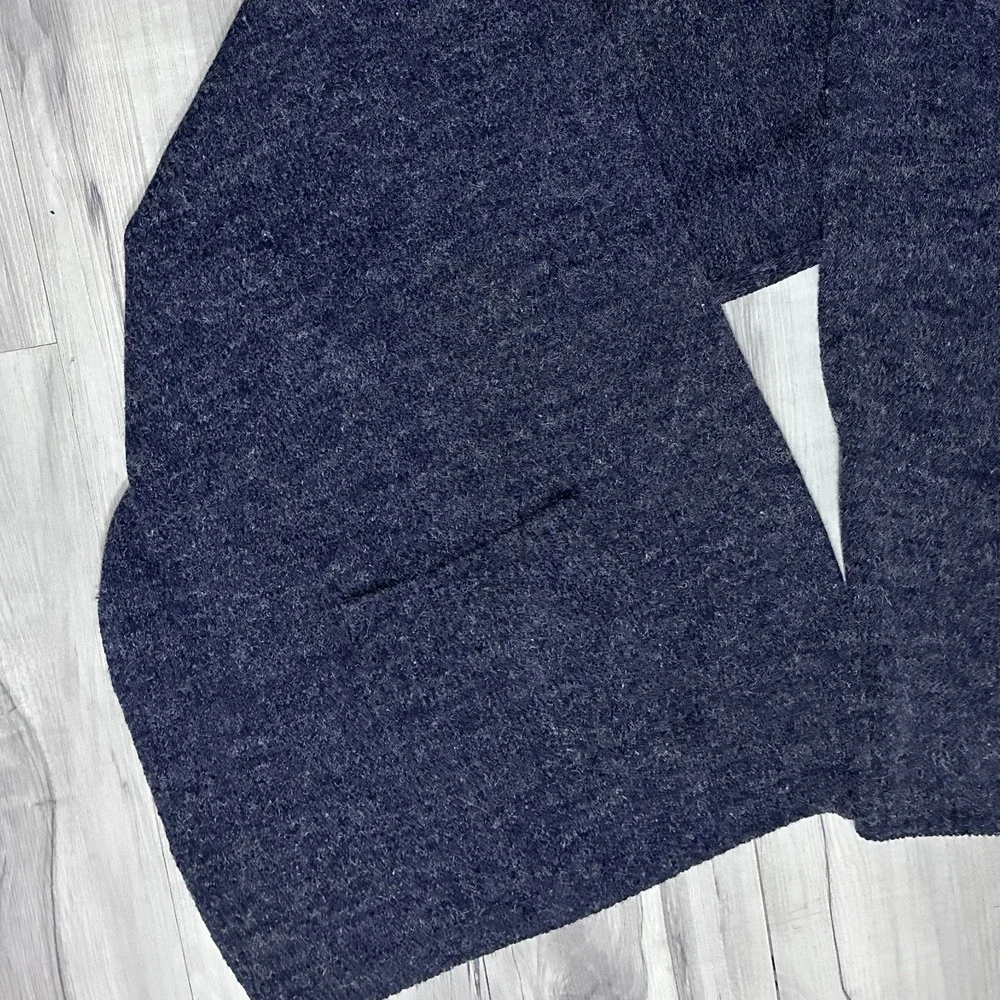 WOOL BLEND KNIT SCARF WRAP POCKETS 76